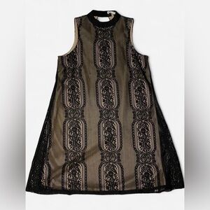 love, Fire Black and Cream Dress